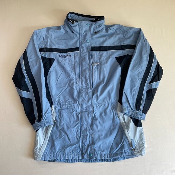 VINTAGE Columbia Challenge Series Jacket Womens L | Blue/Gray Shell - Picture 1 of 7